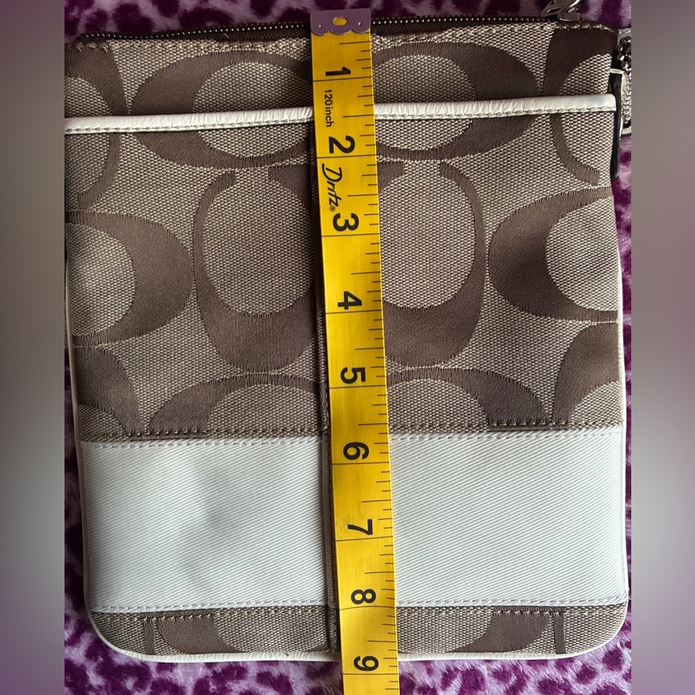 COACH Crossbody Bag,Coach Brown and Cream Crossbody Bag - Picture 15 of 16